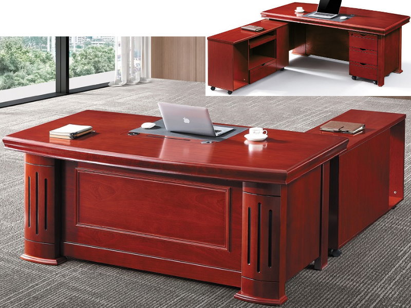 凱蒂達紅棕色6.6尺辦公桌-台北傢俱桃園傢俱新竹傢俱