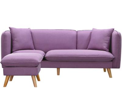 粉紫色莉莉娜L型布沙發-台北傢俱桃園傢俱新竹傢俱