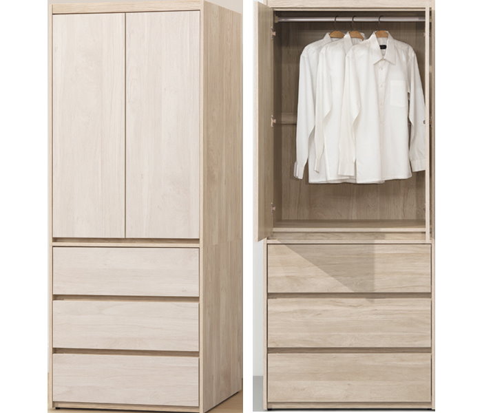 瑪德琳3×7尺衣櫃(不含被櫥)-台北傢俱桃園傢俱新竹傢俱