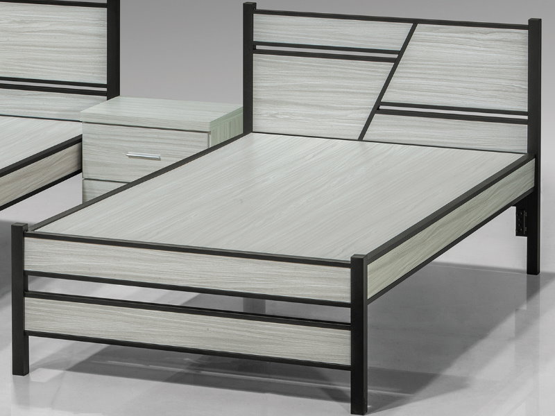黑鐵白梣3.5尺單人床-台北傢俱桃園傢俱新竹傢俱